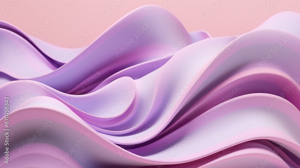 Obraz premium creative wave and swirl background, pastel pink and purple design pattern with blue elements, wavy elegant and futuristic wallpaper