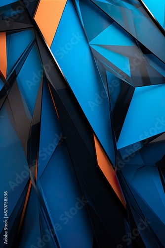 Fototapete creative sharp triangle background, geometry design pattern, abstract geometric