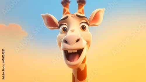 Adorable Giraffe Portrait Wallpaper