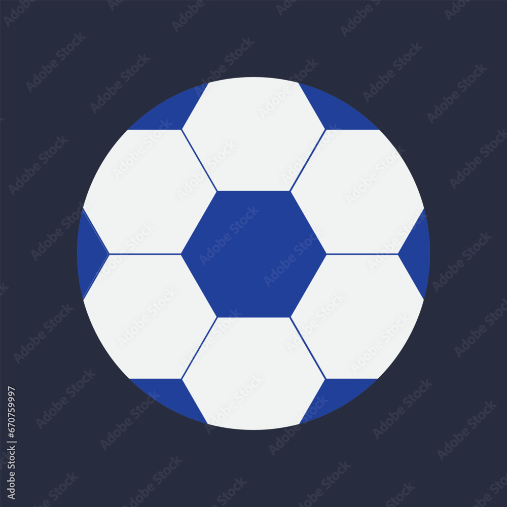 Fototapeta premium blue and white soccer ball