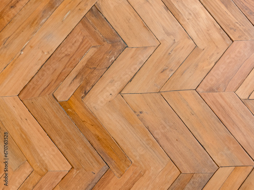 close up Fragment of parquet floor