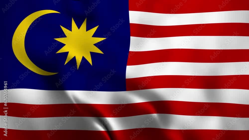 Malaysia flag waving animation. seamless loop animation flag video waving in wind. suitable for videos Independence Day or other holidays Malaysia flag waving animation. seamless loop animation flag video waving in wind. suitable for videos Independence Day or other holidays