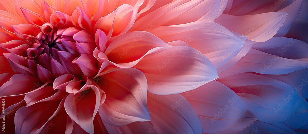 Close up of a dahlia flowers abstract petals Close up of a dahlia flowers abstract petals