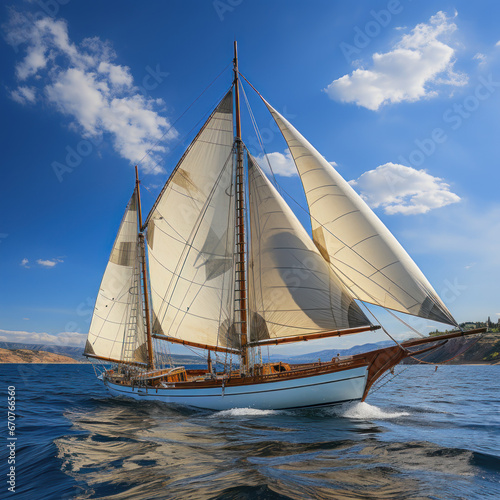  A sailboat Nautical nostalgia speed sensation 