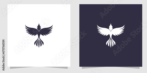 phoenix logo design vector