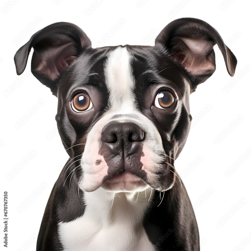 Boston Terrier on transparent background Boston Terrier on transparent background