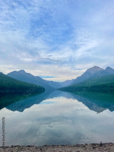 Lake and Mountains, Montana 