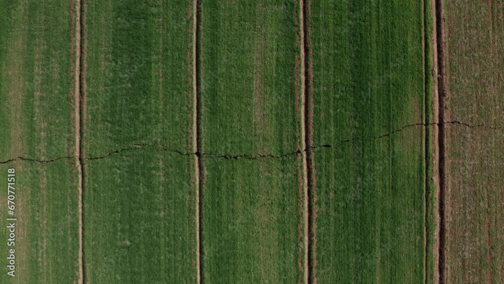 Vidéo Stock The image of the broken fault line stretching for ...