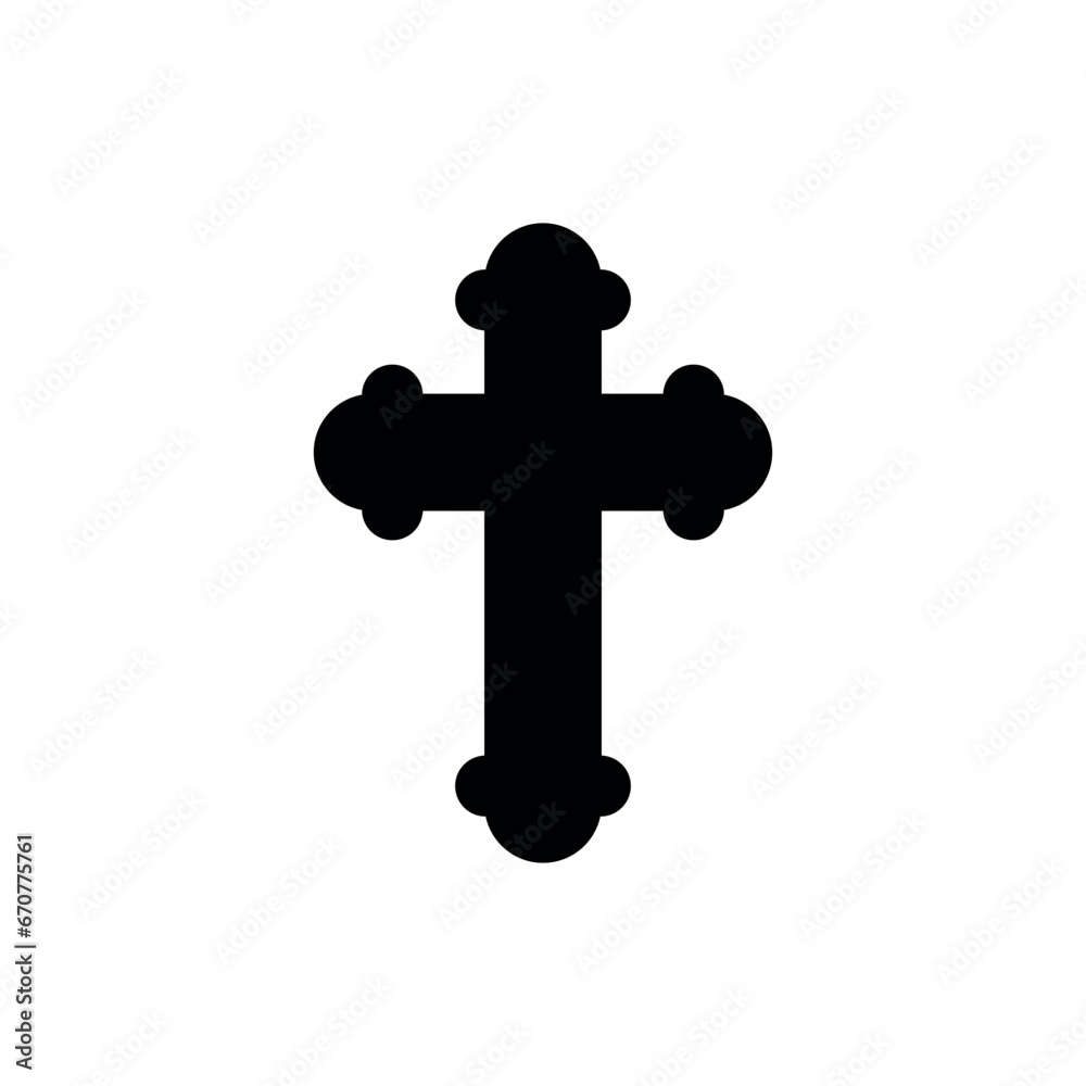 Christian Cross Icon Vector Design Template Christian Cross Icon Vector Design Template