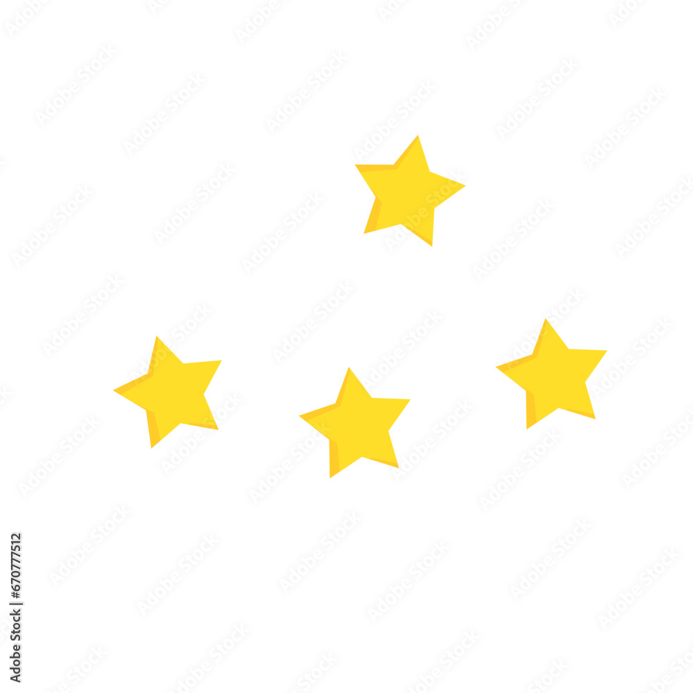 Yellow star vector