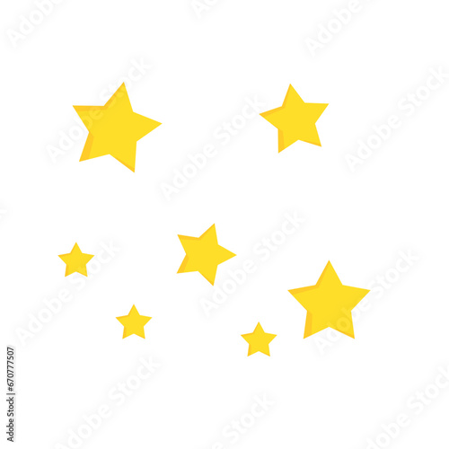 Yellow star vector