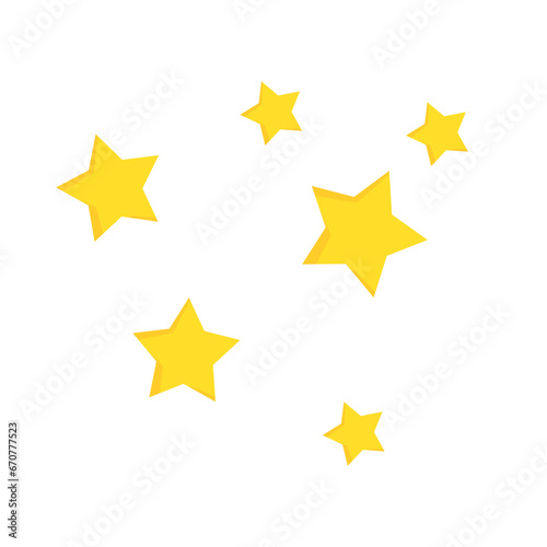 Yellow star vector