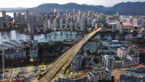 Vancouver in Fall: Drone's exploration of the city's vibrant neighborhoods
