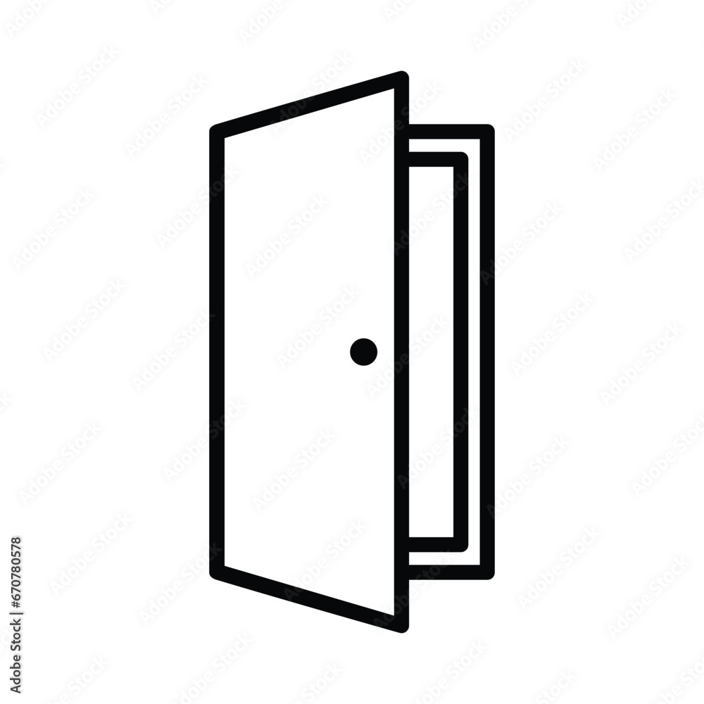 Door Icon Vector Design Template Door Icon Vector Design Template