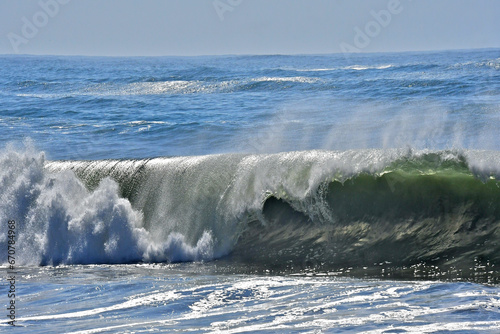 Crashing waves, Miranda Surf Beach, Half Moon Bay, California