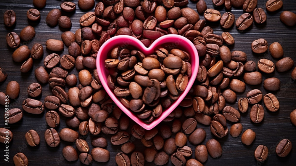 coffee beans heart HD 8K wallpaper Stock Photographic Image coffee beans heart HD 8K wallpaper Stock Photographic Image