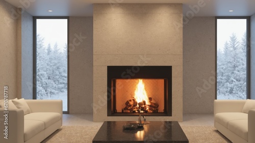 Fireplace Interior 