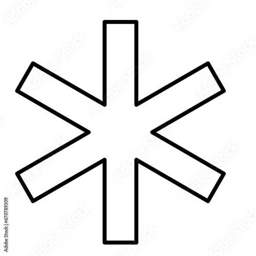 Geometric memphis line shape
