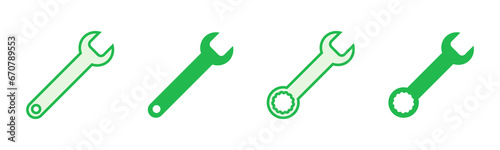 Wrench icon set. repair icon vector. tools icon vector