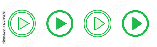 Play Icon set. Play button vector icon Free Download Play Icon set. Play button vector icon - GFXLoad