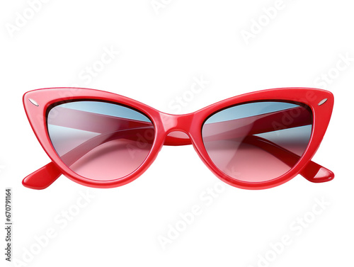Sunglasses isolated on a transparent background created with Generative AI technology