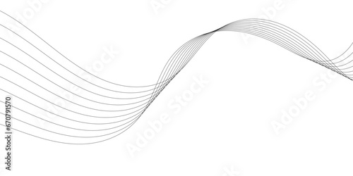 Abstract flowing wave lines. Design element for technology, science, banner, wallpaper business, modern concept.vector eps 10 © Sigit
