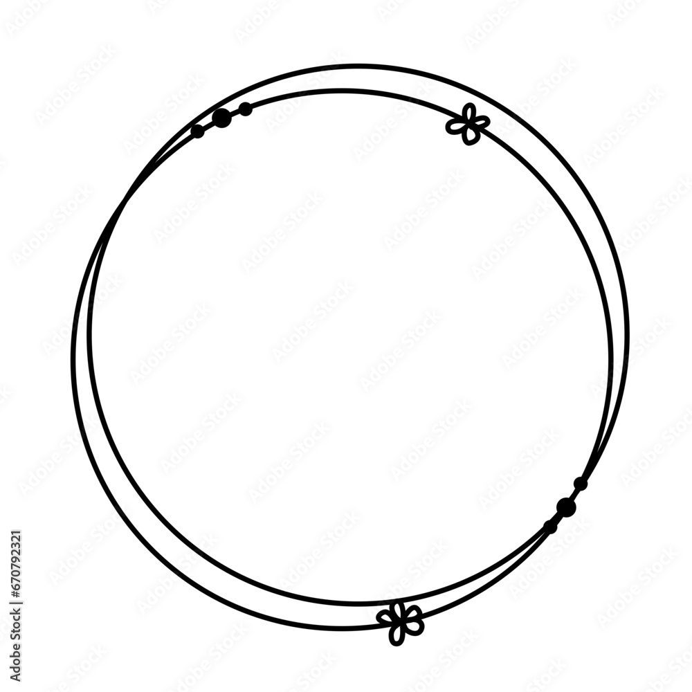 Circle line frame Circle line frame