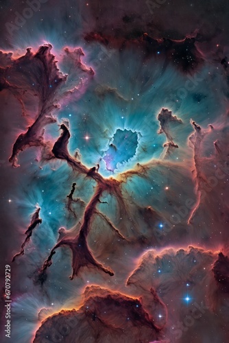 Nebula background/wallpaper © FadedNeon