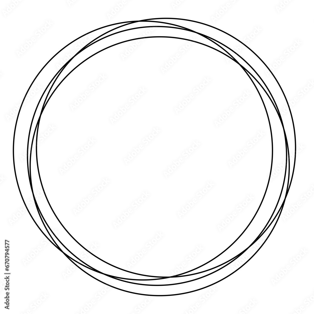 Round line frame Round line frame
