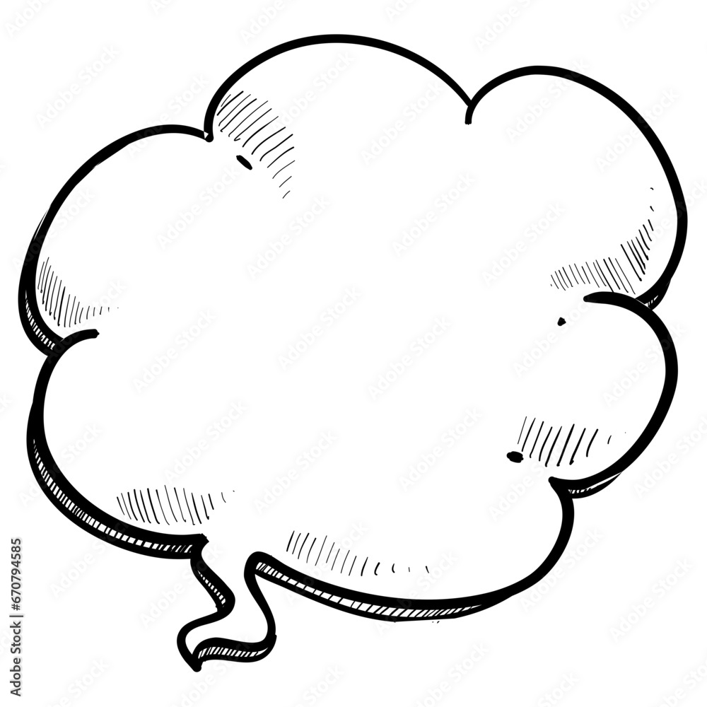 thought doodle bubbles hand drawn illustration thought doodle bubbles hand drawn illustration