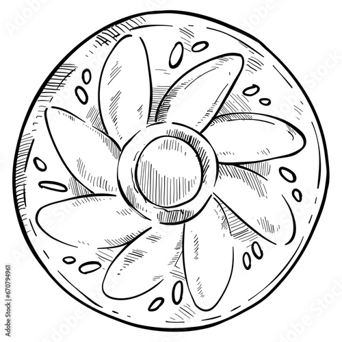 biscuits handdrawn illustration 