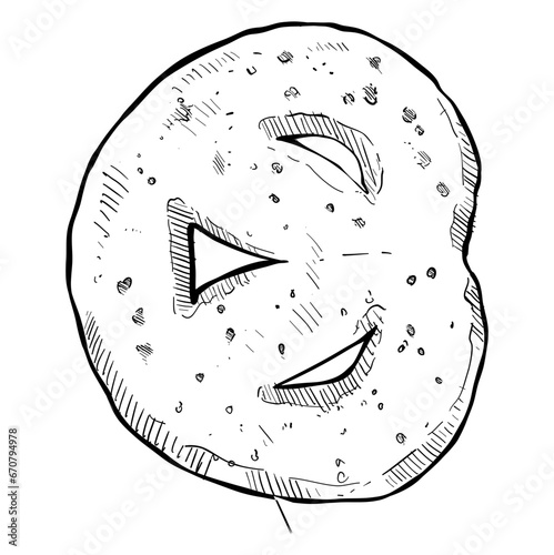 biscuits handdrawn illustration 