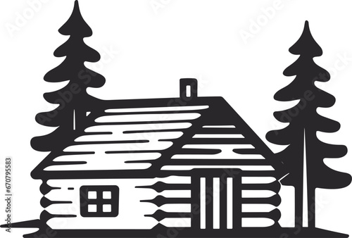 christmas tree with house