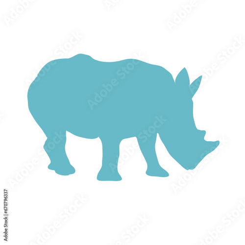 rhino silhouette vector