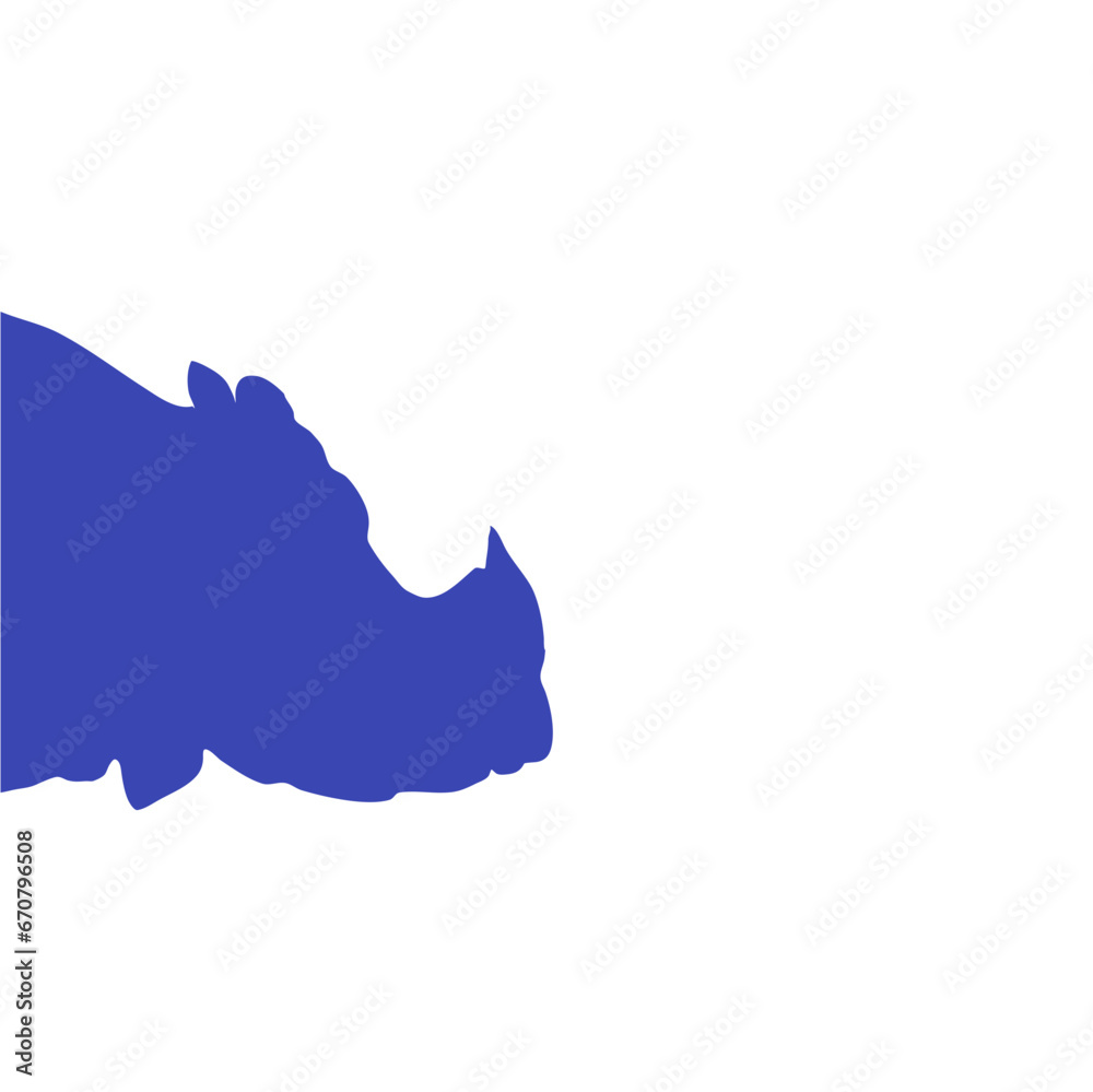 rhino head silhouette