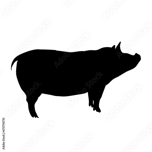 Pig silhouette