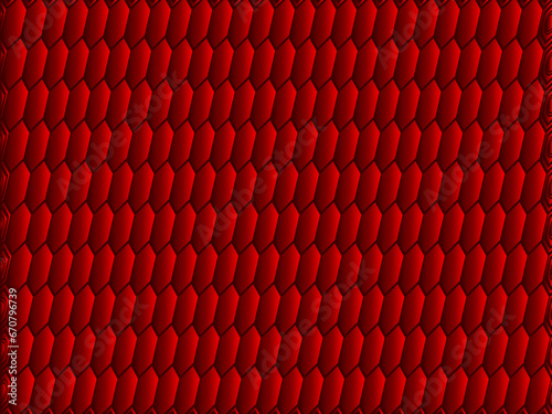 Red metal abstract background with retro concept. Unique red iron ornament.