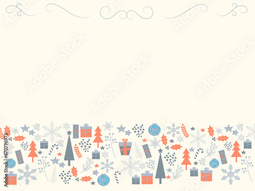 アンティーク枠のクリスマスフレーム