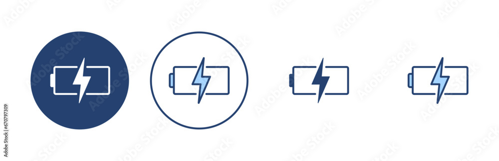 Battery icon vector. battery Charging sign. battery charge level Battery icon vector. battery Charging sign. battery charge level