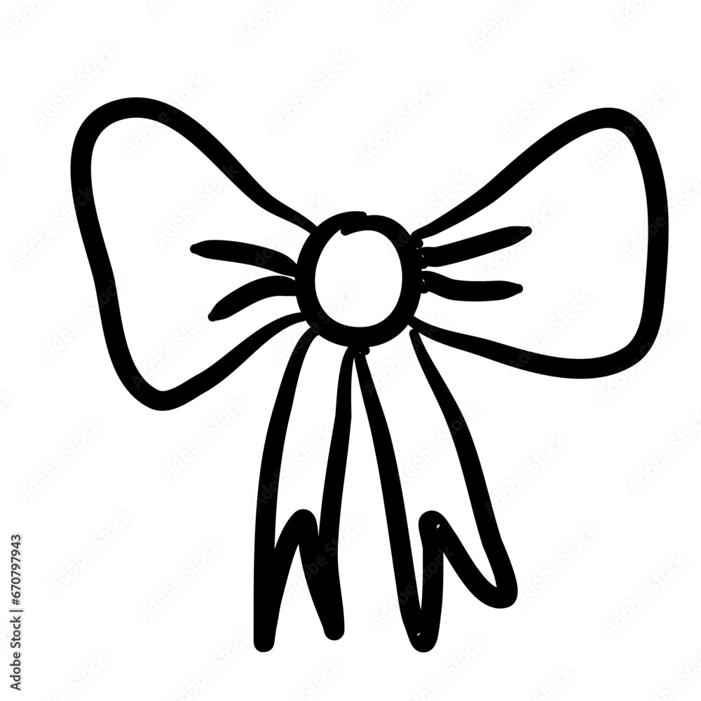 Bow ribbon doodle Bow ribbon doodle
