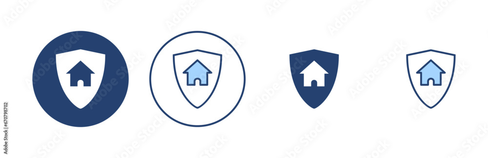 house insurance icon vector. house protection sign and symbol house insurance icon vector. house protection sign and symbol