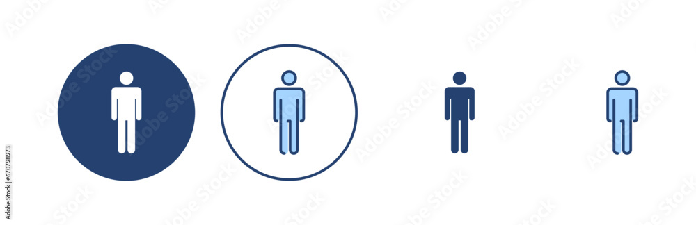 Man icon vector. male sign and symbol. human symbol Man icon vector. male sign and symbol. human symbol