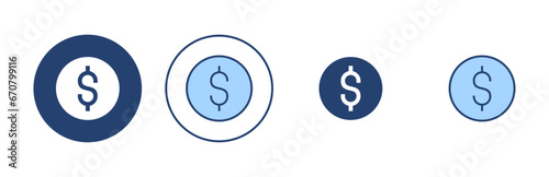 Money icon vector. Money sign and symbol