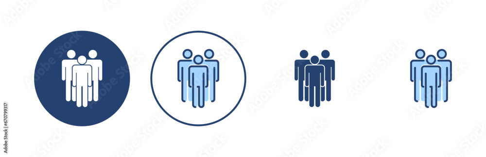 people icon vector. person sign and symbol. User Icon vector