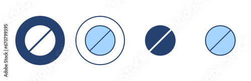 Pills icon vector. capsule icon. Drug sign and symbol