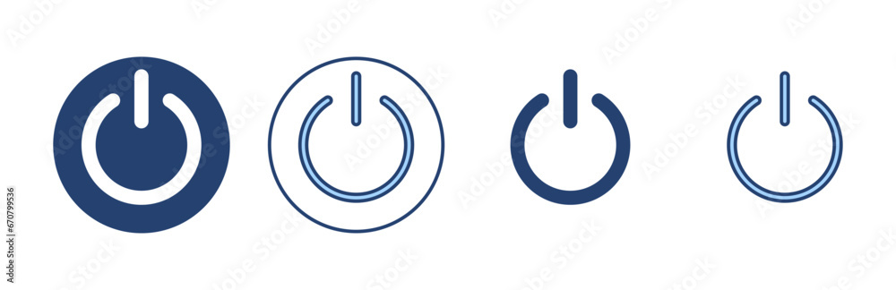 Power icon vector. Power Switch sign and symbol. Electric power Power icon vector. Power Switch sign and symbol. Electric power
