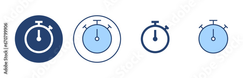 Free Download Stopwatch icon vector. Timer sign and symbol. Countdown icon. Period of time - GFXLoad