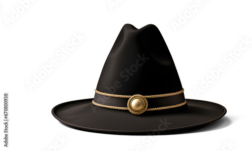 A pilgrim hat, pilgrim hat thanksgiving accessory isolated on transparent background