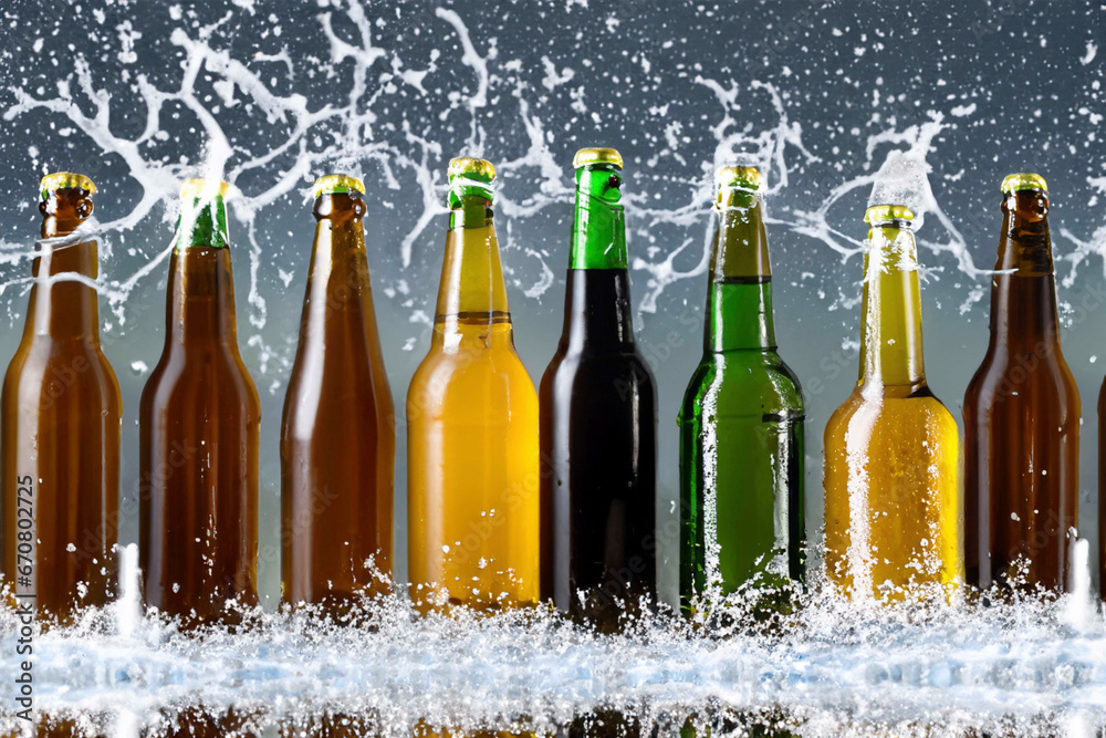 Bottles Of Beer AI Generated