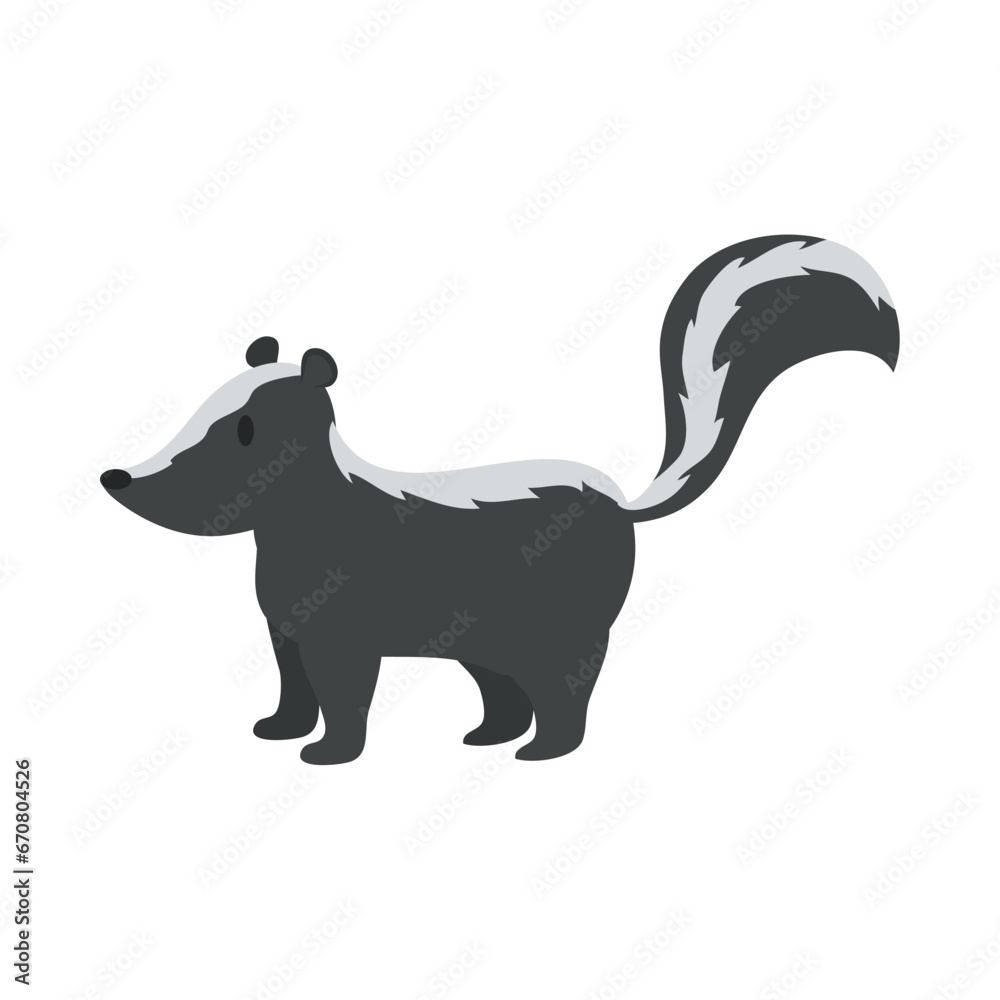 Fototapeta premium skunk cute illustration